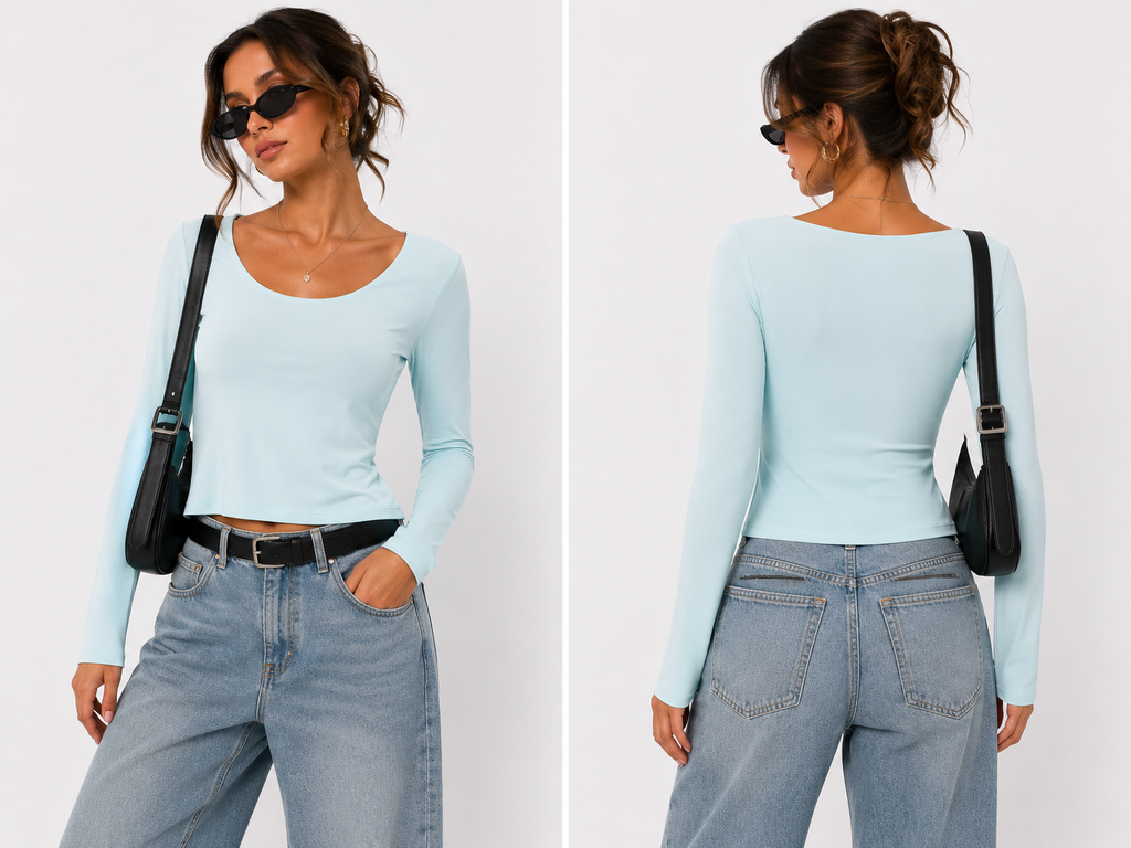 Blusa manga larga
