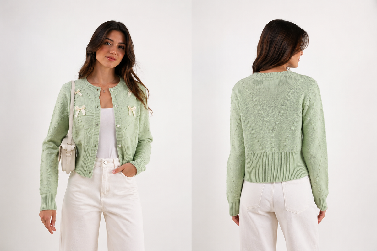 Cardigan Soft Green