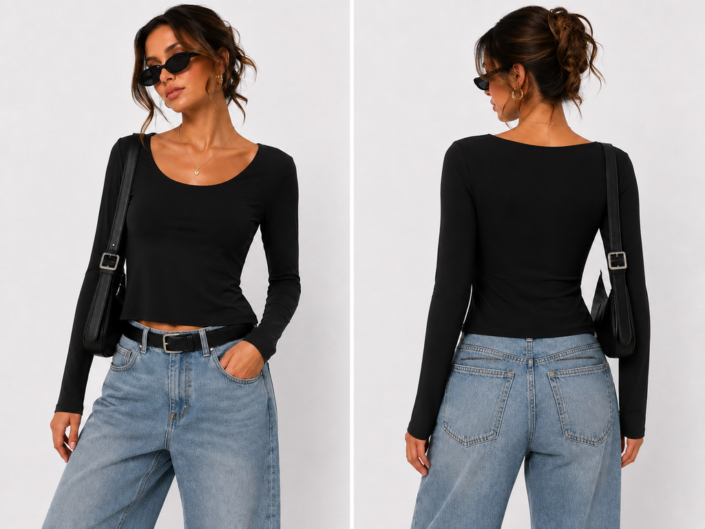 Blusa manga larga
