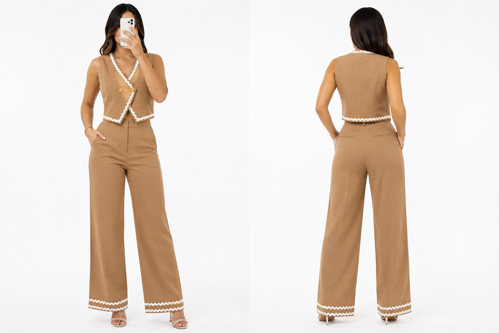 Conjunto de chaleco y pantalón