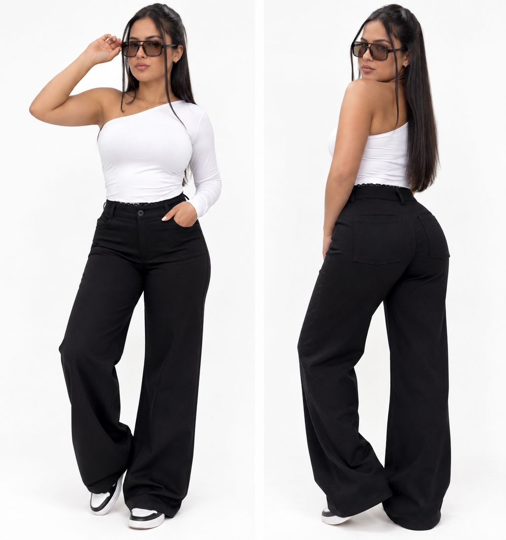 Pantalón Wide Leg Contorno