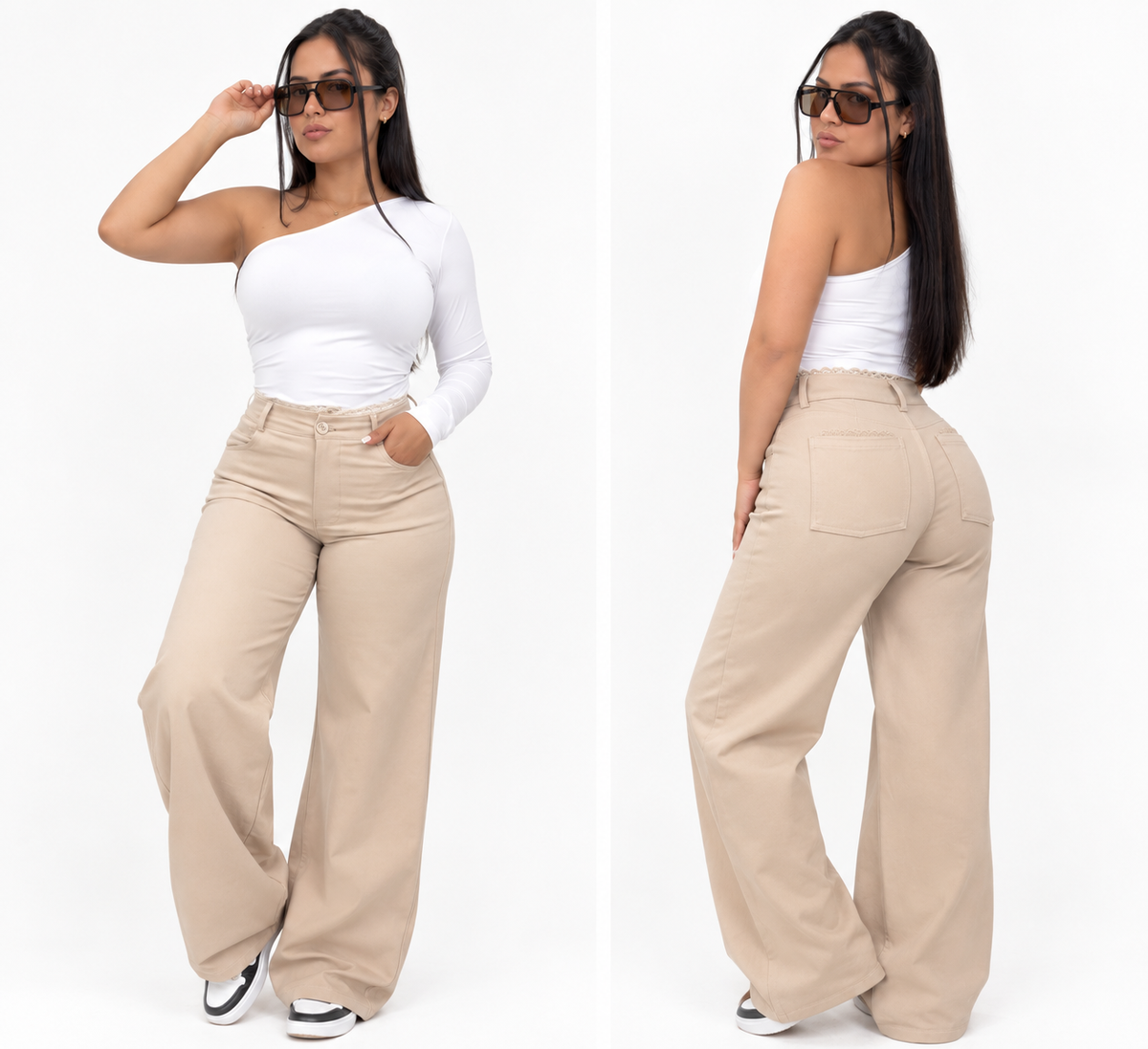 Pantalón Wide Leg Contorno