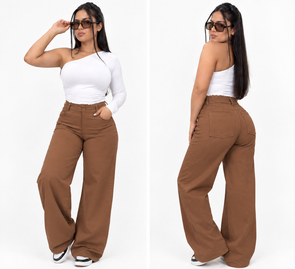 Pantalón Wide Leg Contorno