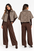 Capa Acortada Animal Print