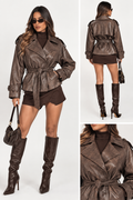 Chaqueta Biker Cinturón