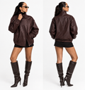 Chaqueta Aviador Cuerina Retro