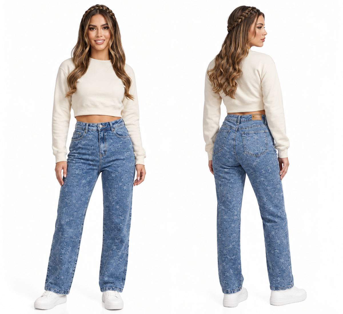Jean Straight Laser Print