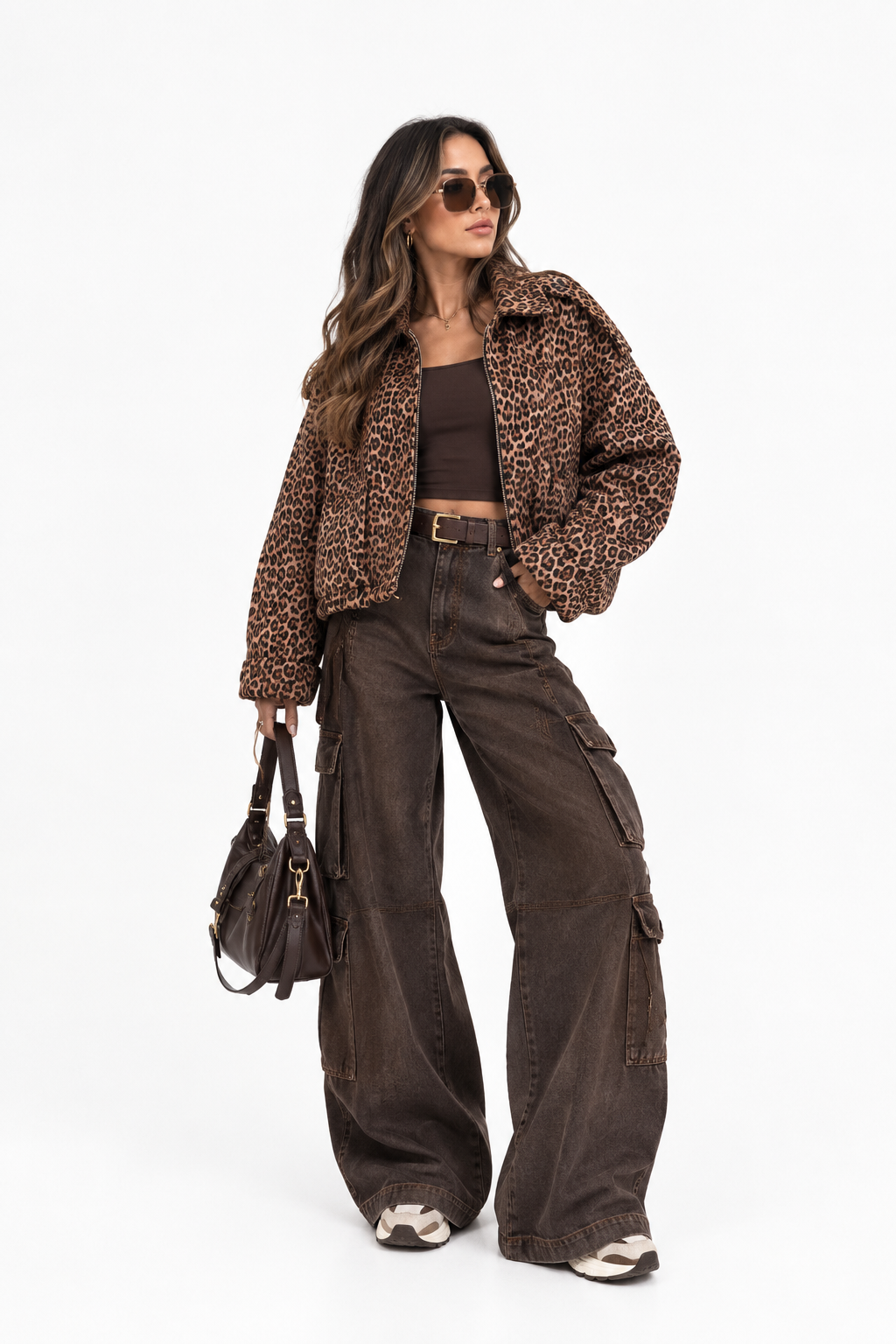 Chaqueta Bomber Gamuza