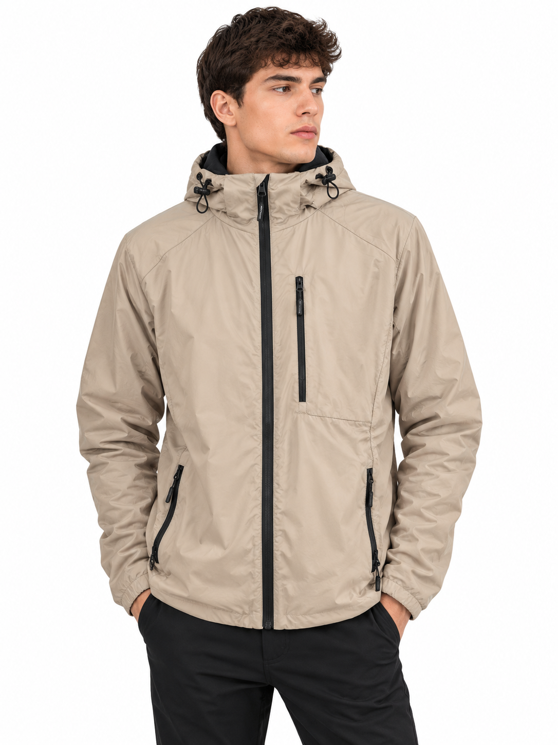 Chaqueta Doble Faz Con Capucha